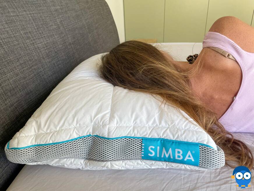 oreiller simba hybrid dormir sur le cote